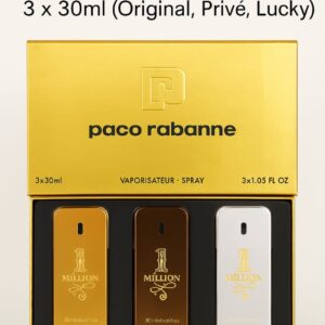 Paco Rabanne 1 Million Perfume Set for Men – 3 x 30ml
