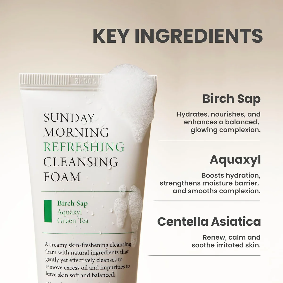 AXIS-Y Sunday Morning Refreshing Cleansing Foam, 120 ml - Image 3