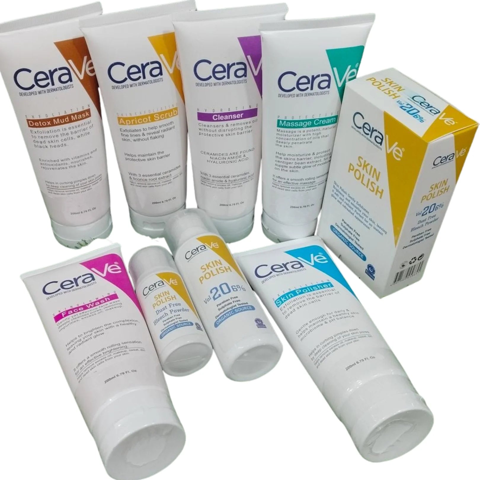 Cerave Full Facial Set with Skin Polish