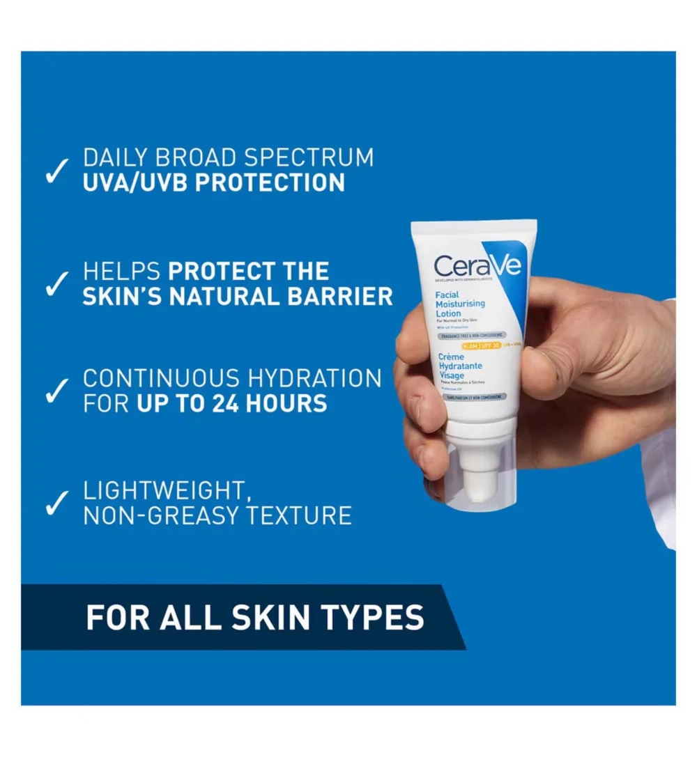 CeraVe Moisturizing Face Cream SPF30 52ml - Image 3
