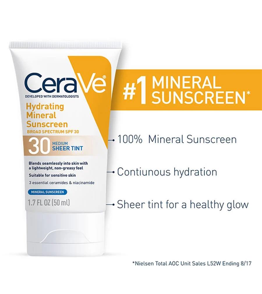 CeraVe Tinted Sunscreen for Face, 30 SPF - Image 2