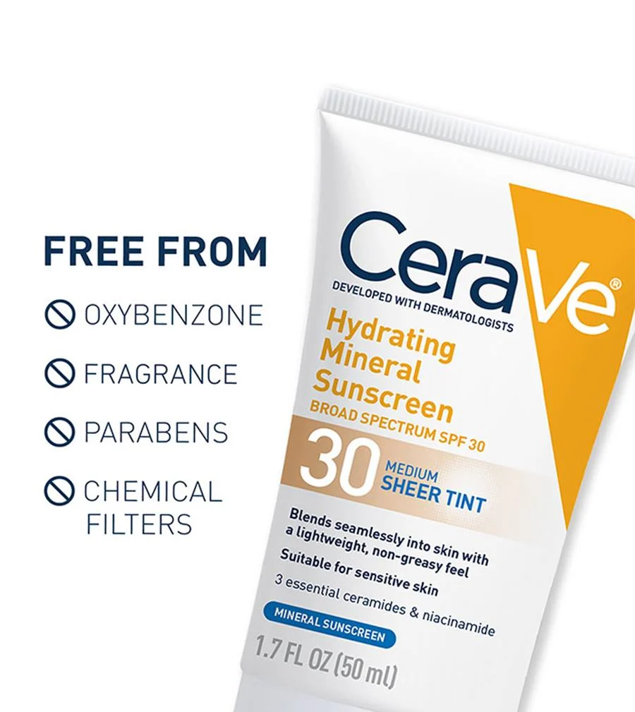 CeraVe Tinted Sunscreen for Face, 30 SPF - Image 3