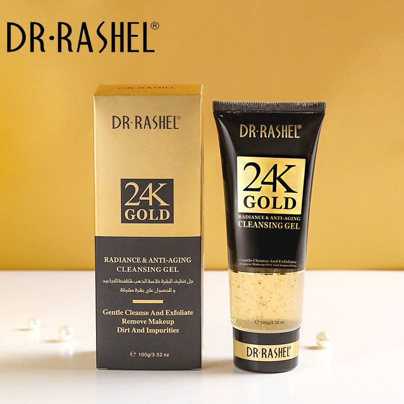 Dr. Rashel 24K Gold Radiance & Anti-Ageing Cleansing Gel – 100g - Image 2