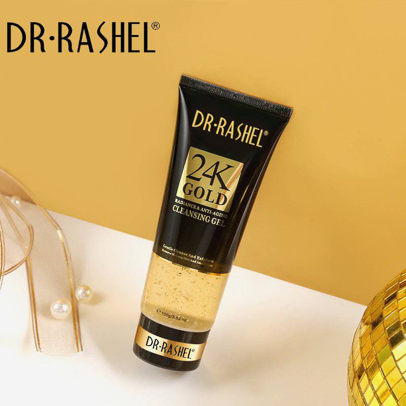 Dr. Rashel 24K Gold Radiance & Anti-Ageing Cleansing Gel – 100g - Image 3