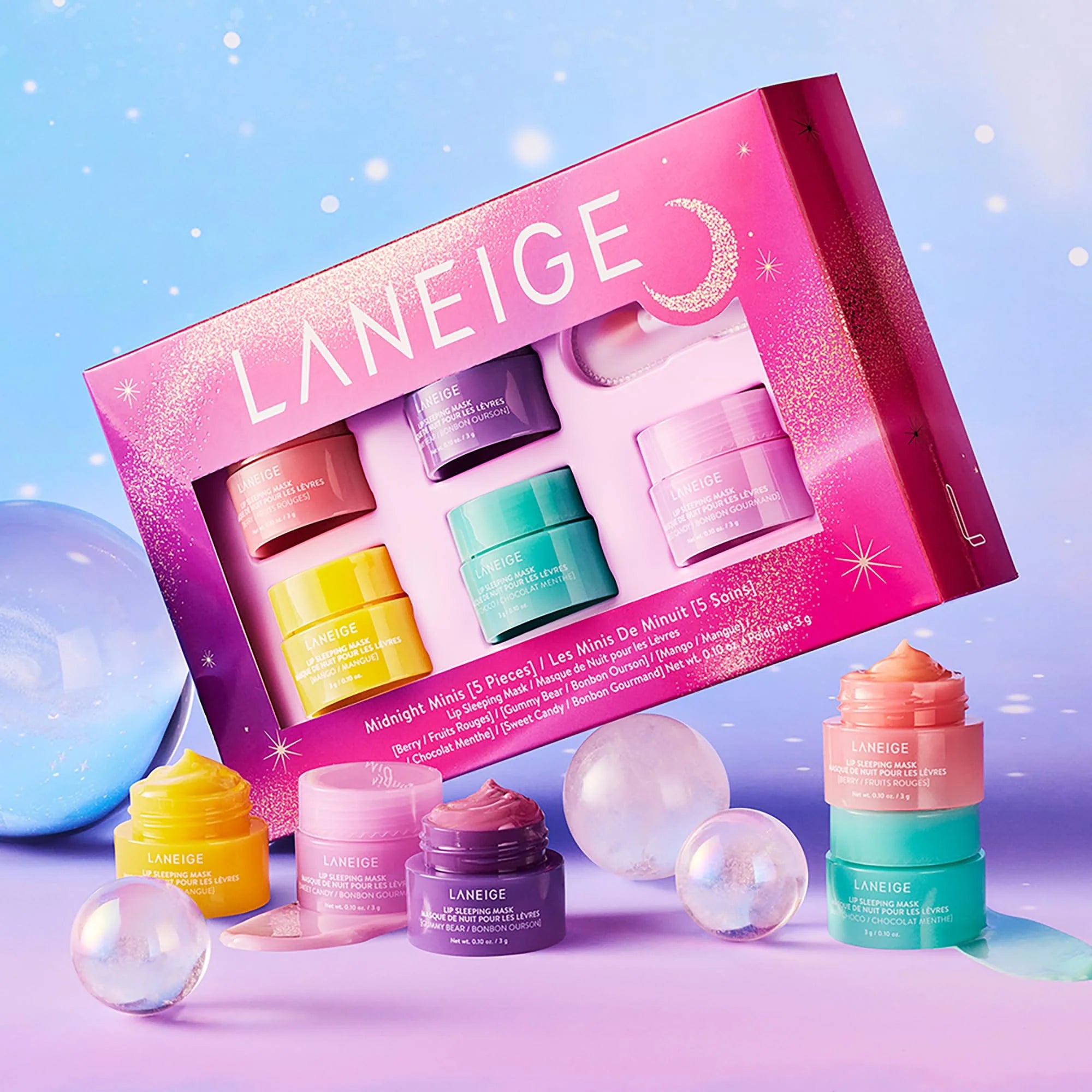 LANEIGE Midnight Minis Lip Sleeping Mask Set - Image 3