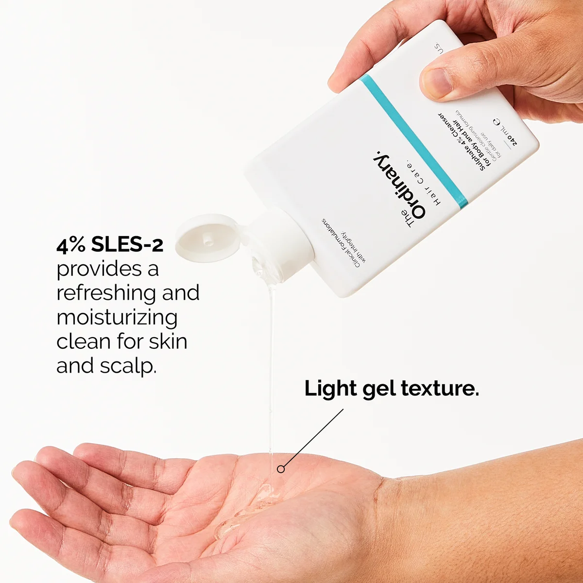 The Ordinary Hair Care Sulphate 4% Cleanser for Body and Hair 240ml - Image 4