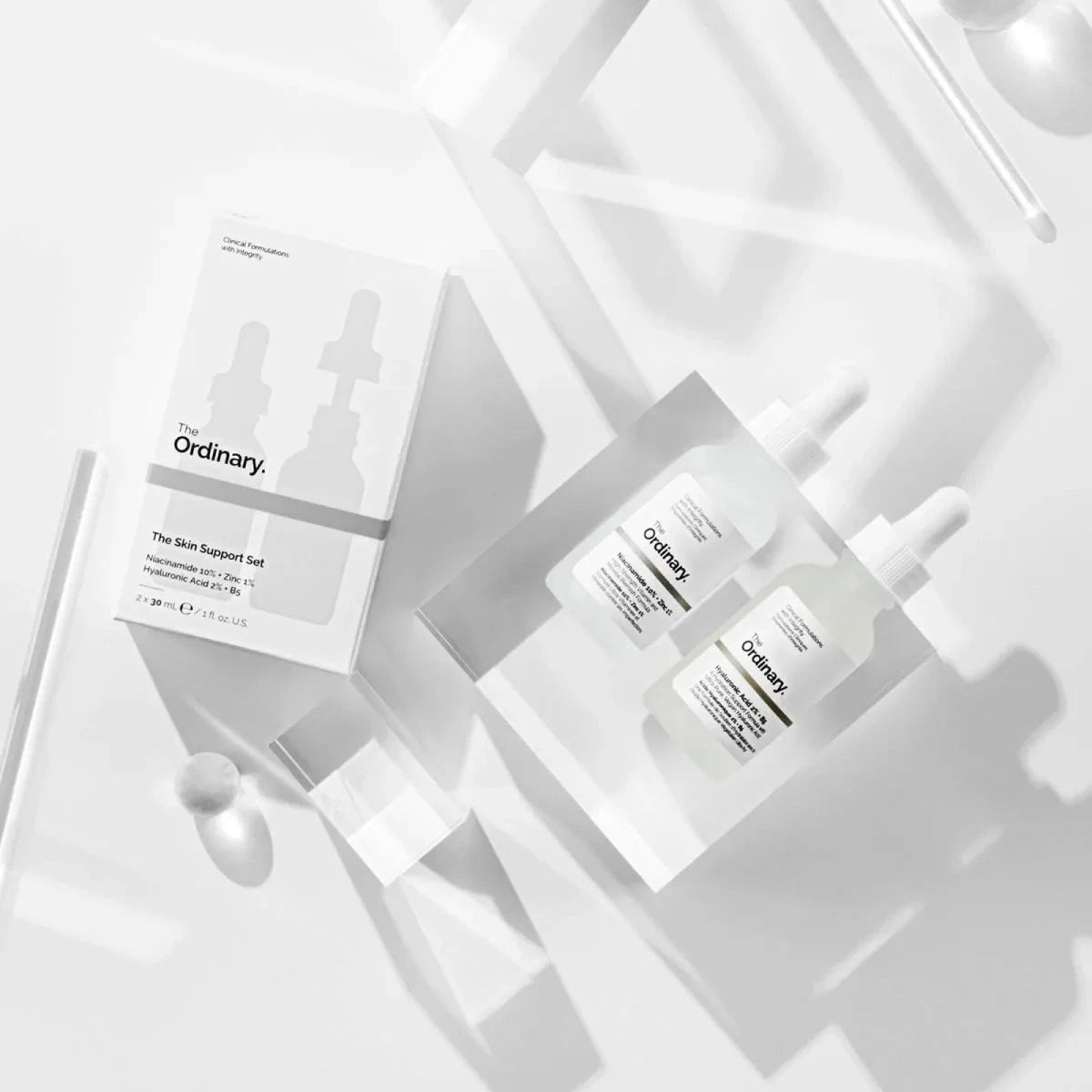 The Ordinary Hyaluronic Acid with 2% + B5 (30 ml) and Niacinamide 10% + Zinc 1% (30 ml) Facial Kit - Image 3