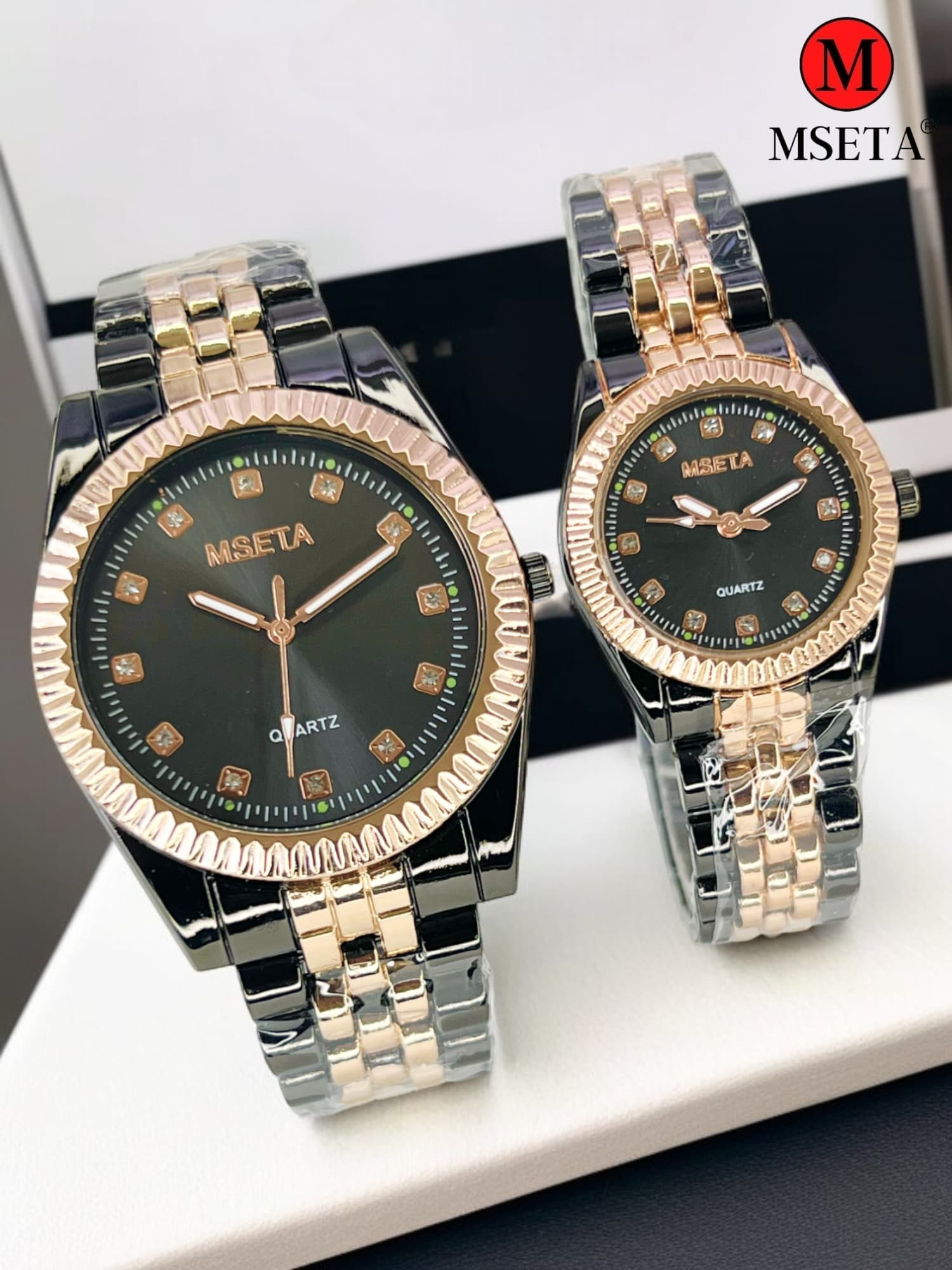 MSETA Premium Couple Quartz Watch Sets