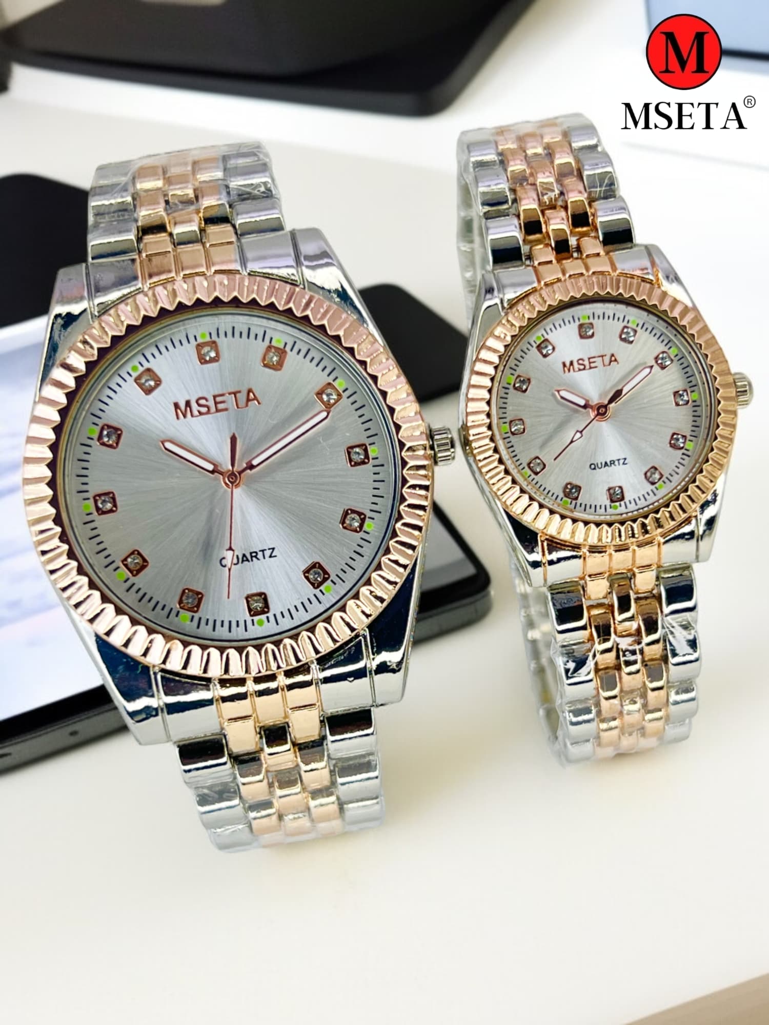 MSETA Premium Couple Quartz Watch Sets - Image 2