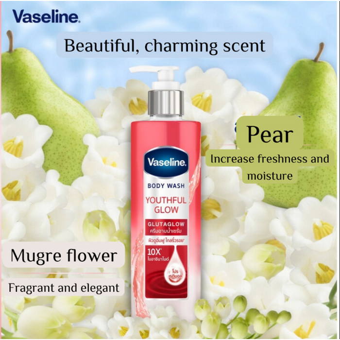 Vaseline Body Wash Youthful Glow GlutaGlow – 450ml - Image 2
