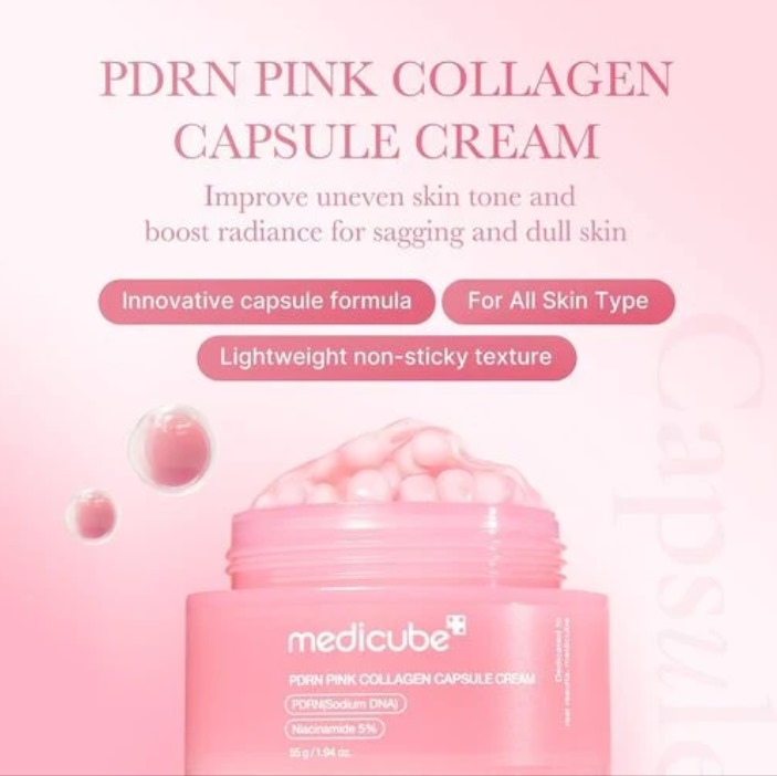Medicube PDRN Pink Collagen Capsule Cream – 55g - Image 3
