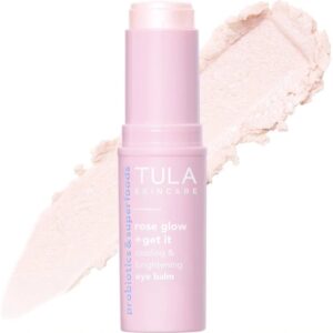 TULA Skincare Rose Glow & Get It Cooling & Brightening Eye Balm – 10g