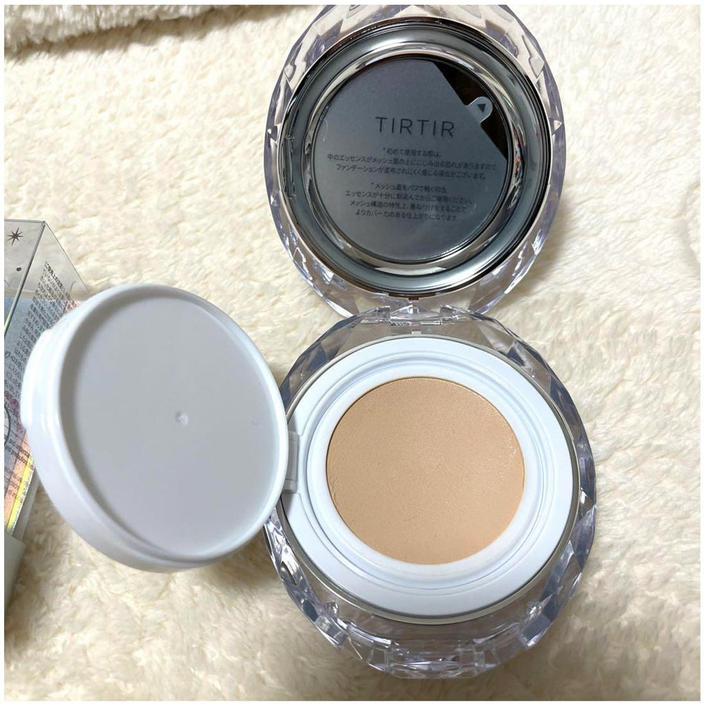 TIRTIR Mask Fit Crystal Mesh Cushion SPF50+ PA++++ 21N Ivory And 23N Sand – Mini Size - Image 2